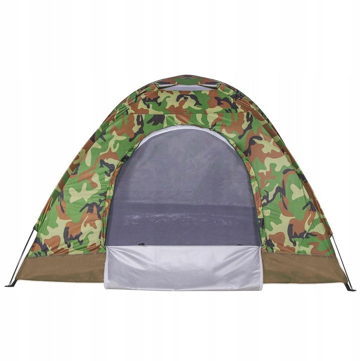 CAMPING TENT 3 PERSON WATERPROOF WITH MOSQUITO NET LARGE CAMO Color green
