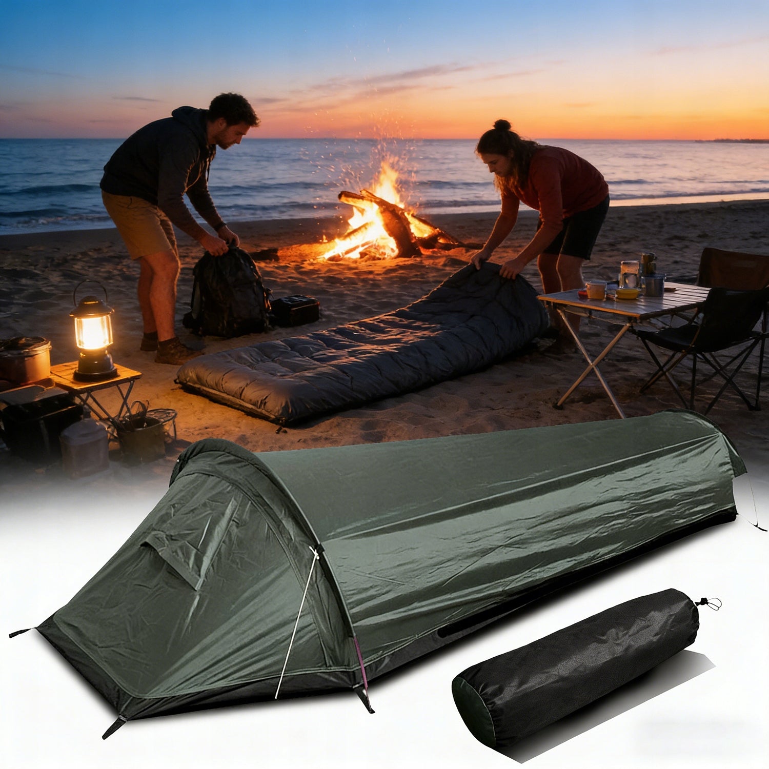 CAMPING TENT ALUMINUM BARS BOTTOM 210D OXFORD RAINPROOF ANDWIND PROOF Brand no brand