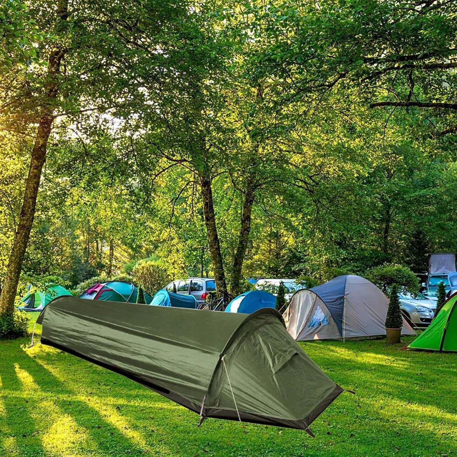 CAMPING TENT ALUMINUM BARS BOTTOM 210D OXFORD RAINPROOF ANDWIND PROOF Type not specified