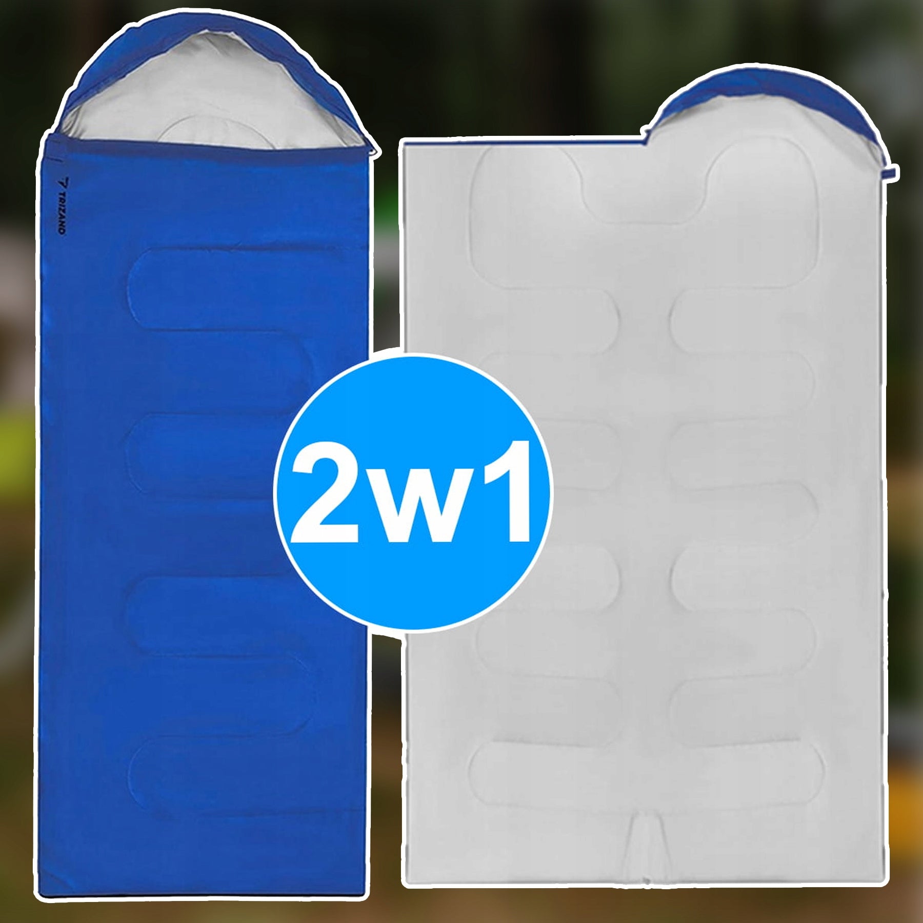 CAMPING TENT FOUR-PERSON 320x200CM + HIKING SLEEPING BAG Additional features pockets sun protection wind protection ventilation system
