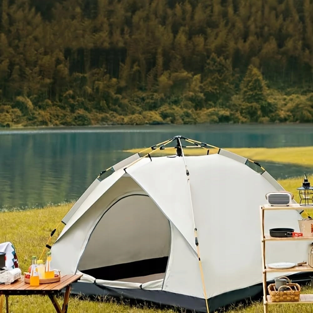 CAMPING TENT SELF-FOLDING TOURIST 2 PERSON BEIGE Model NAMIOT