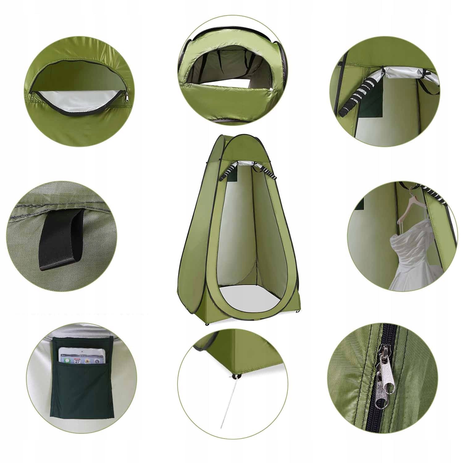 CAMPING TENT SHOWER CHANGING ROOM 150X150X190 CM Number of people 1