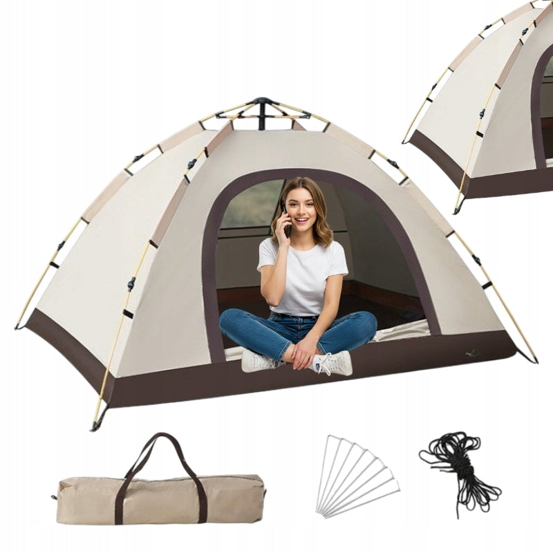 CAMPING TENT TOURIST TENT 2-3 PERSON CAMPING TENT FOLDING