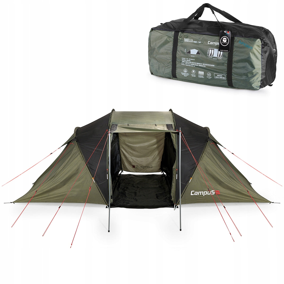 CAMPUS BIGELLO LARGE TOURIST TENT 4 PERSONS