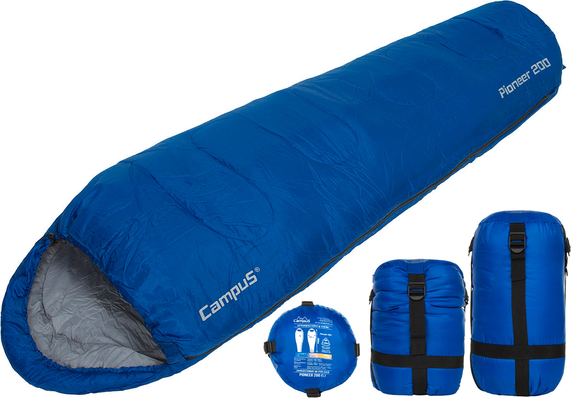 CAMPUS WARM SLEEPING BAG PIONEER 200 MUMMY - RIGHT