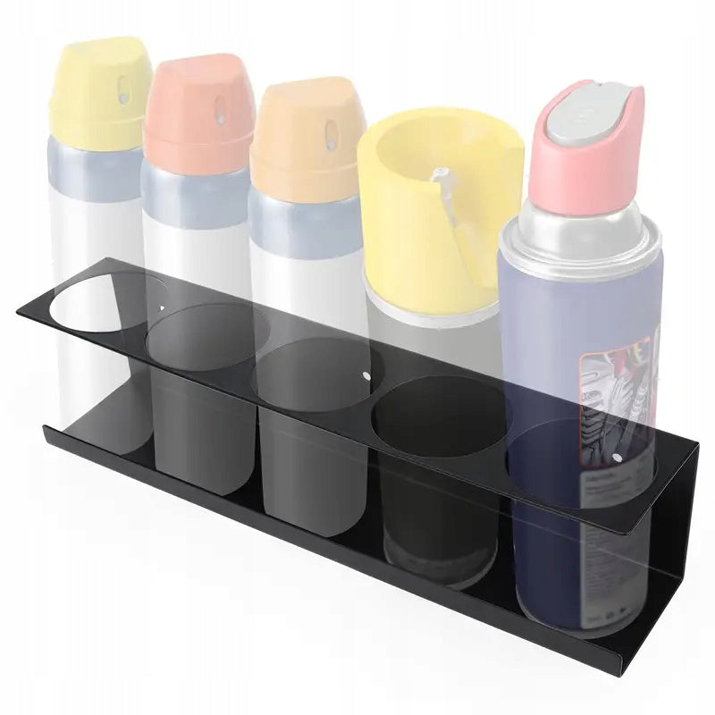 CAN HANGER SPRAYS PAINT FOAM MOUNTING WORKSHOP HOLDER 5 SEATS Product height 9 cm