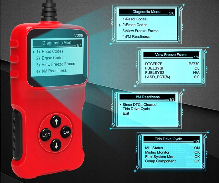 CAN diagnostic tool, V309 for engine control Manufacturer code B07G91K17K