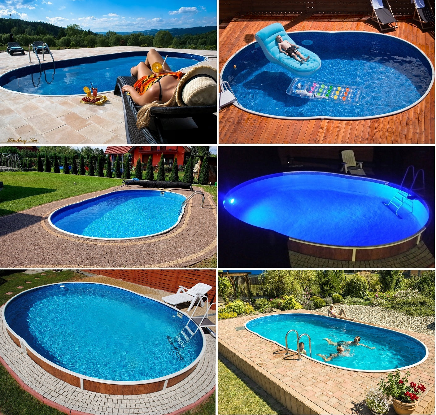 CANADIAN POOL 5,5x3,7x1,2 SET Z1 Length 550 cm