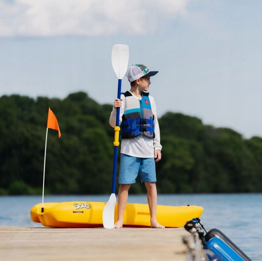 CANOE PADDLE FOLDING FOR KAYAK FOR CHILDREN CHILD FOR KAYAK PELICAN 152 Kind diouble-bladed, straight folding