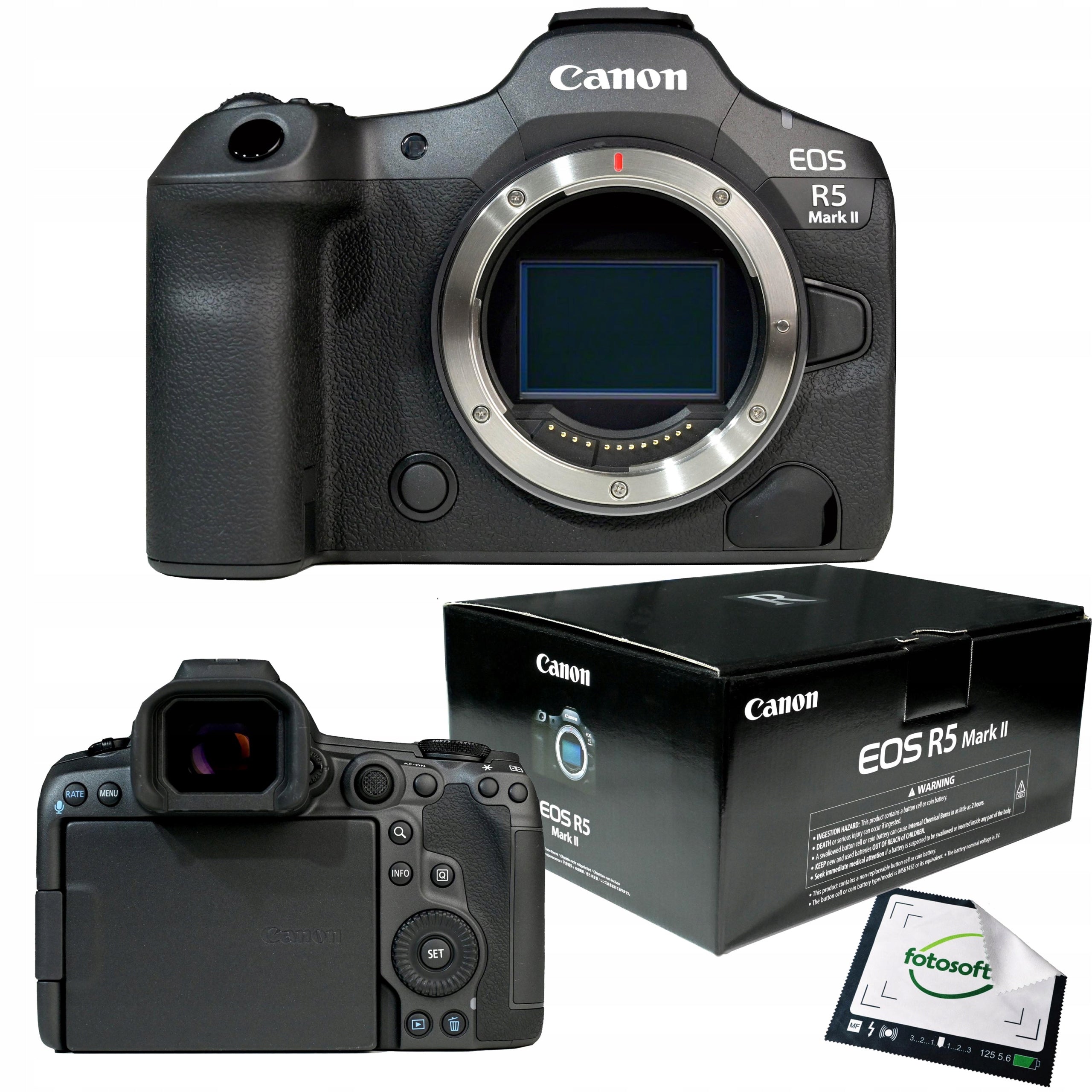 CANON EOS R5 MARK II BODY CAMERA FOR FILMING 8K PHOTO PROFESSIONAL VIDEO