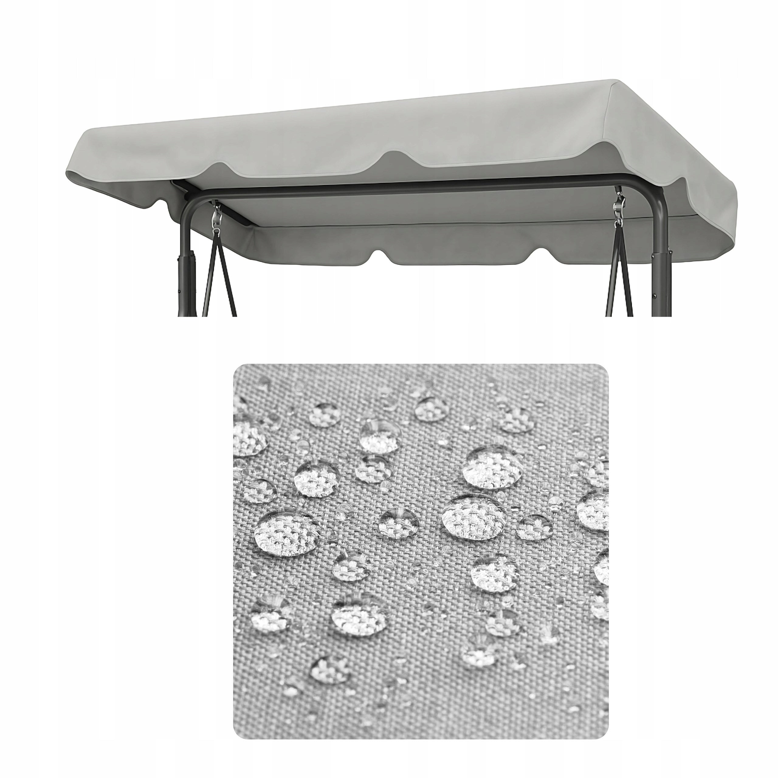 CANOPY FOR GARDEN SWING WATERPROOF - Swing canopy 118x214 cm
