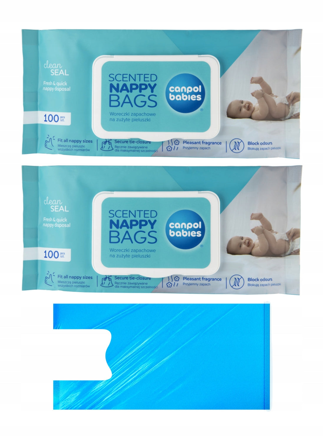 CANPOL FRAGRANCE Diaper Bags Used Diapers 100 pcs. 70/003 x2
