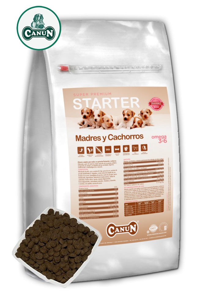 CANUN STARTER 15KG FOOD FOR PUPPIES AND NURSING BITCHES FRESH Packaging status original