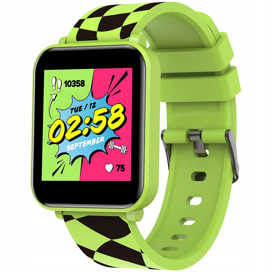 CANYON Joyce KW 43 DUAL BT Music Smartwatch for Kids Green