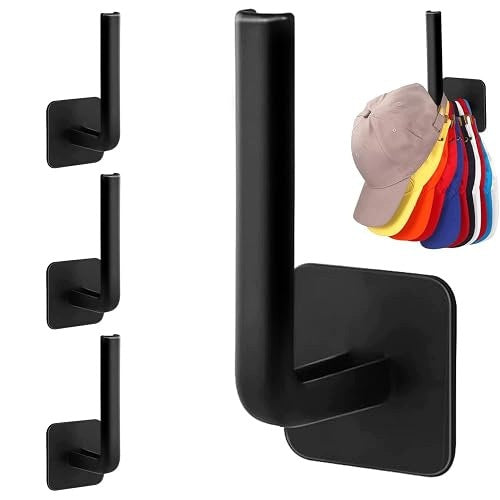 CAP HOLDER SELF-ADHESIVE WALL SET OF 4 MINIMALIST Brand no brand