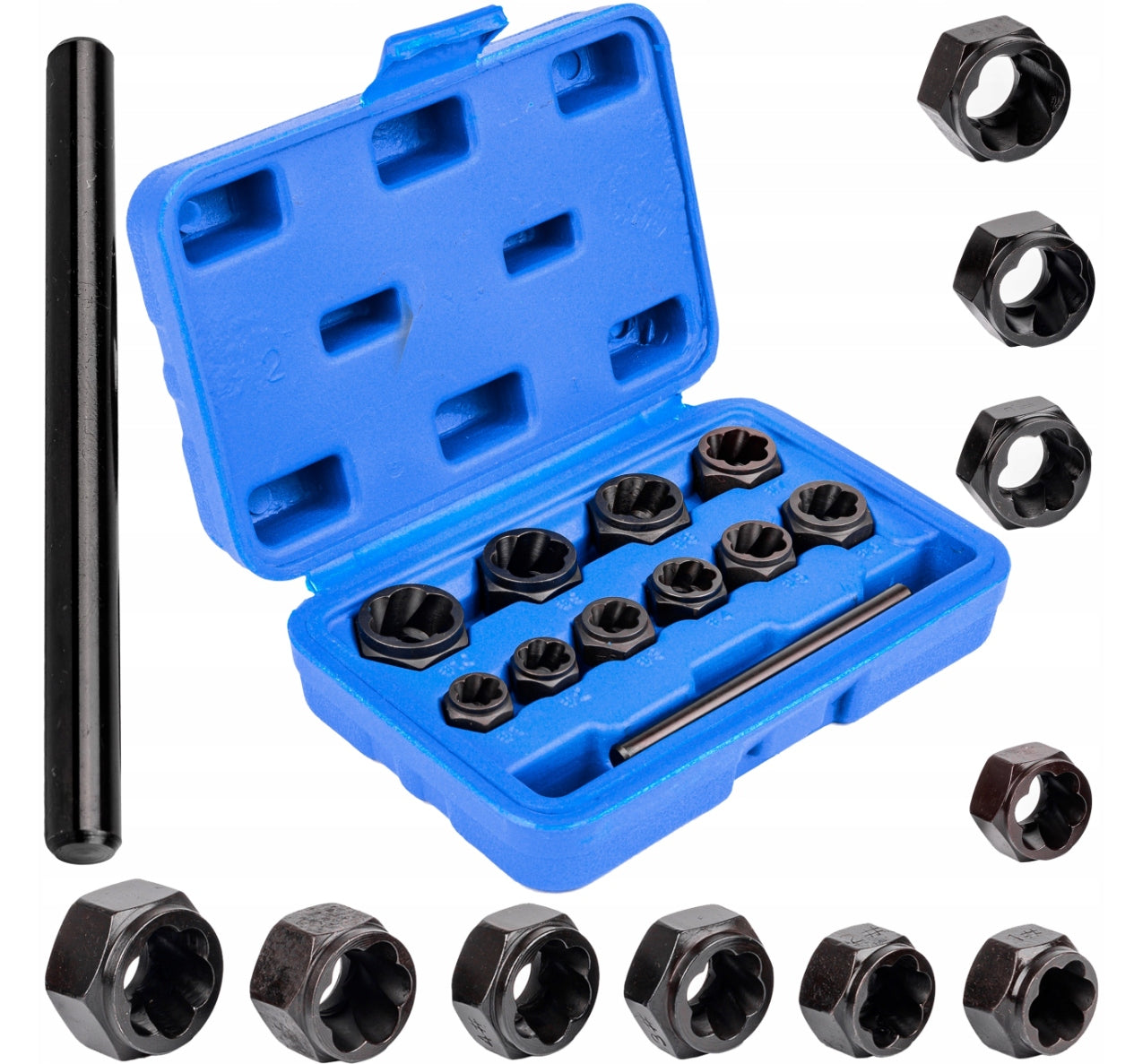 CAP UNSCREWERS FOR BROKEN DAMAGED MACHINED SCREWS SET