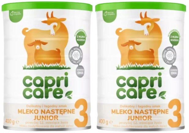 CAPRICARE 3 JUNIOR milk for children based on goat's milk 2x400 g