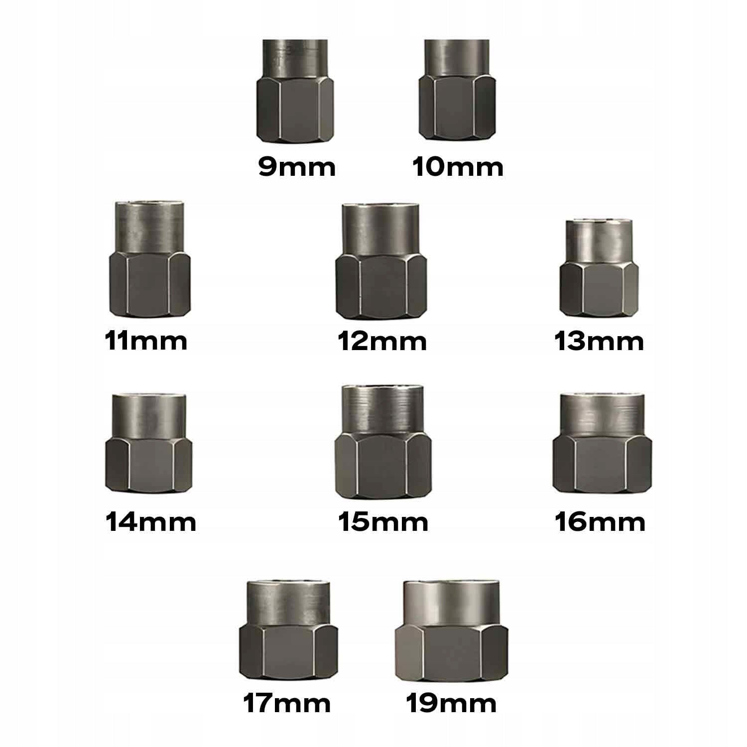 CAPS FOR DAMAGED BROKEN DAMAGED MACHINED SCREWS 11EL 9-19MM Manufacturer code ZESTAW NASADKI DO OBROBIONYCH ŚRUB WYKRĘTAKI