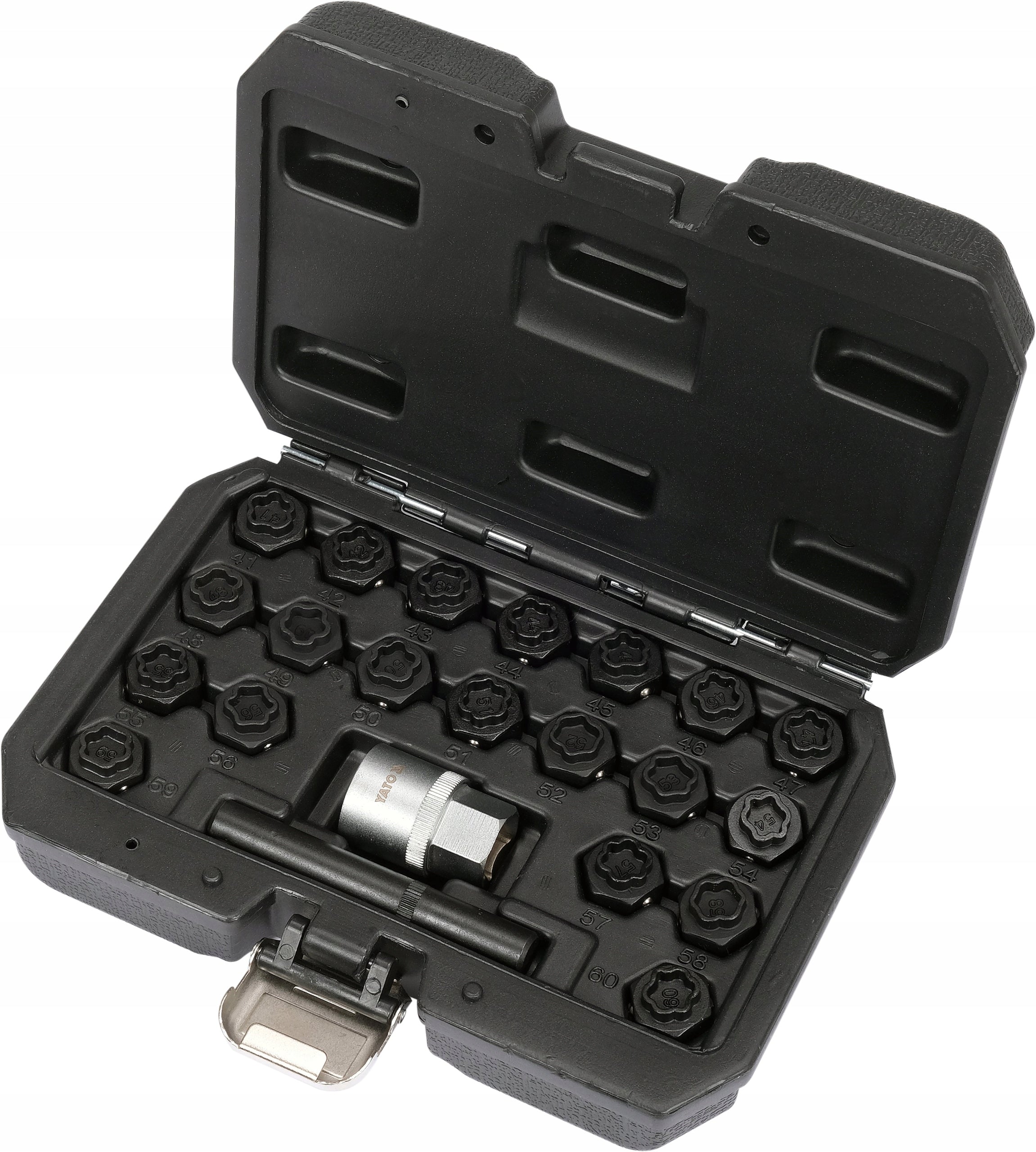 CAPS FOR SCREWING SAFETY SCREWS BMW 22 ELEMENTS SET YATO Brand Yato