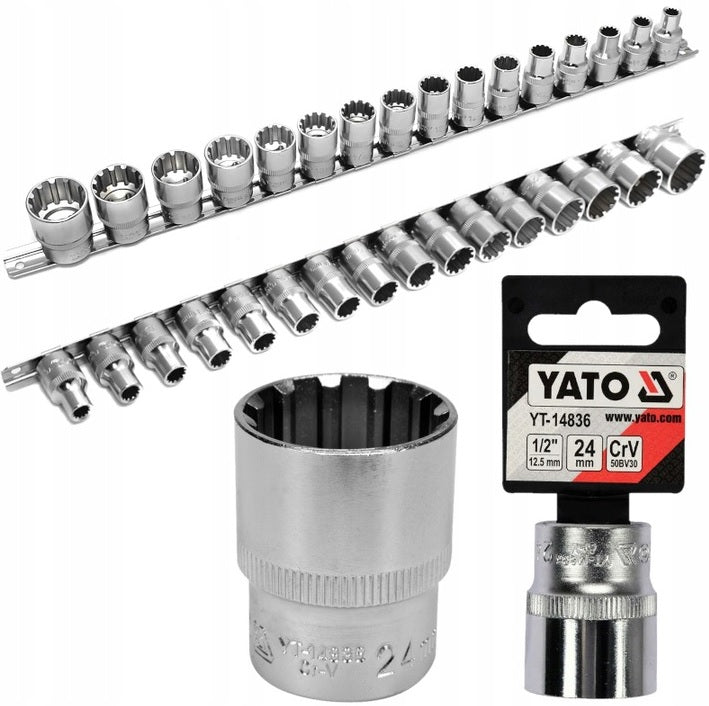 CAPS SPLINE 16EL CAP SET 8-32mm YATO 1/2'' Manufacturer code YT-A00011