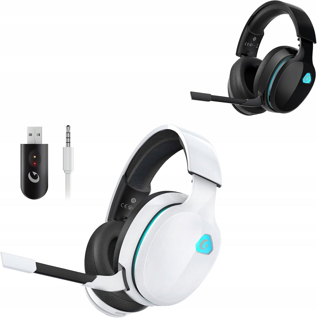 CAPTAIN ON-EAR GAMING HEADPHONES 300 2,4GHZ WIRELESS BLUETOOTH LED