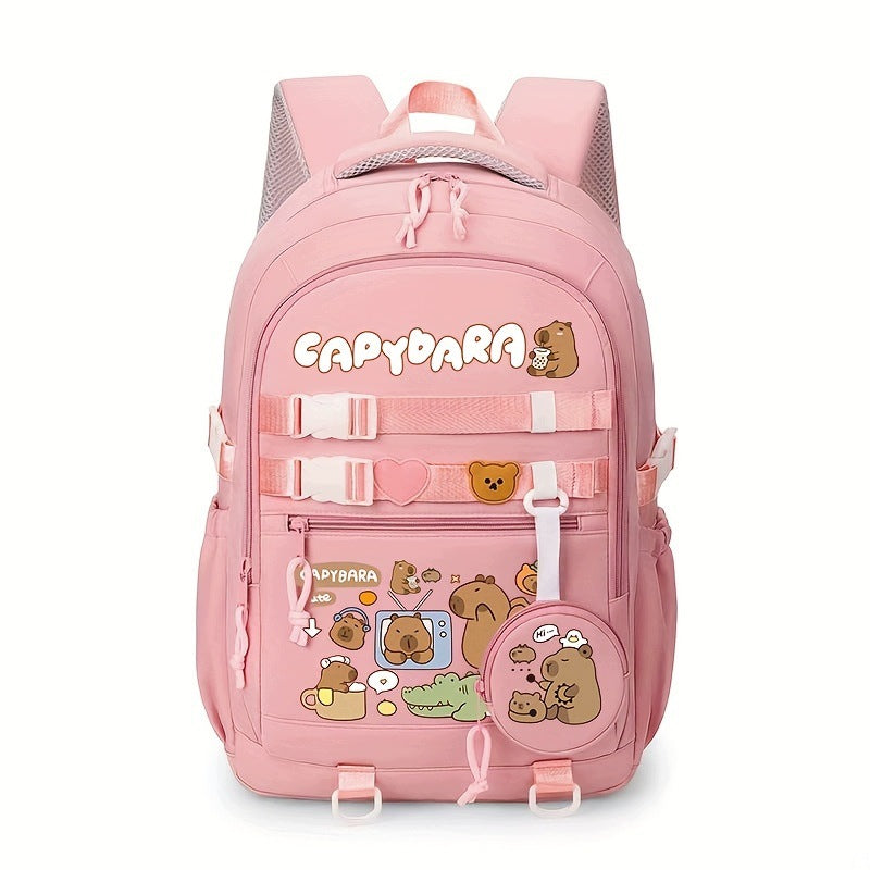 CAPYBARA BACKPACK SCHOOL SATCHEL A4 LARGE CLASS 1-6