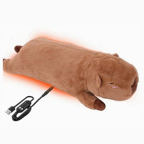 CAPYBARA USB HEATING BLANKET 48X18 CM ELECTRIC NECK PILLOW for Home