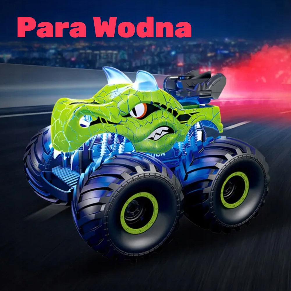 CAR 4X4 DINOSAUR MONSTER TRUCK Remote Controlled STEAM 2,4GHZ LED Manufacturer code CXL-5008