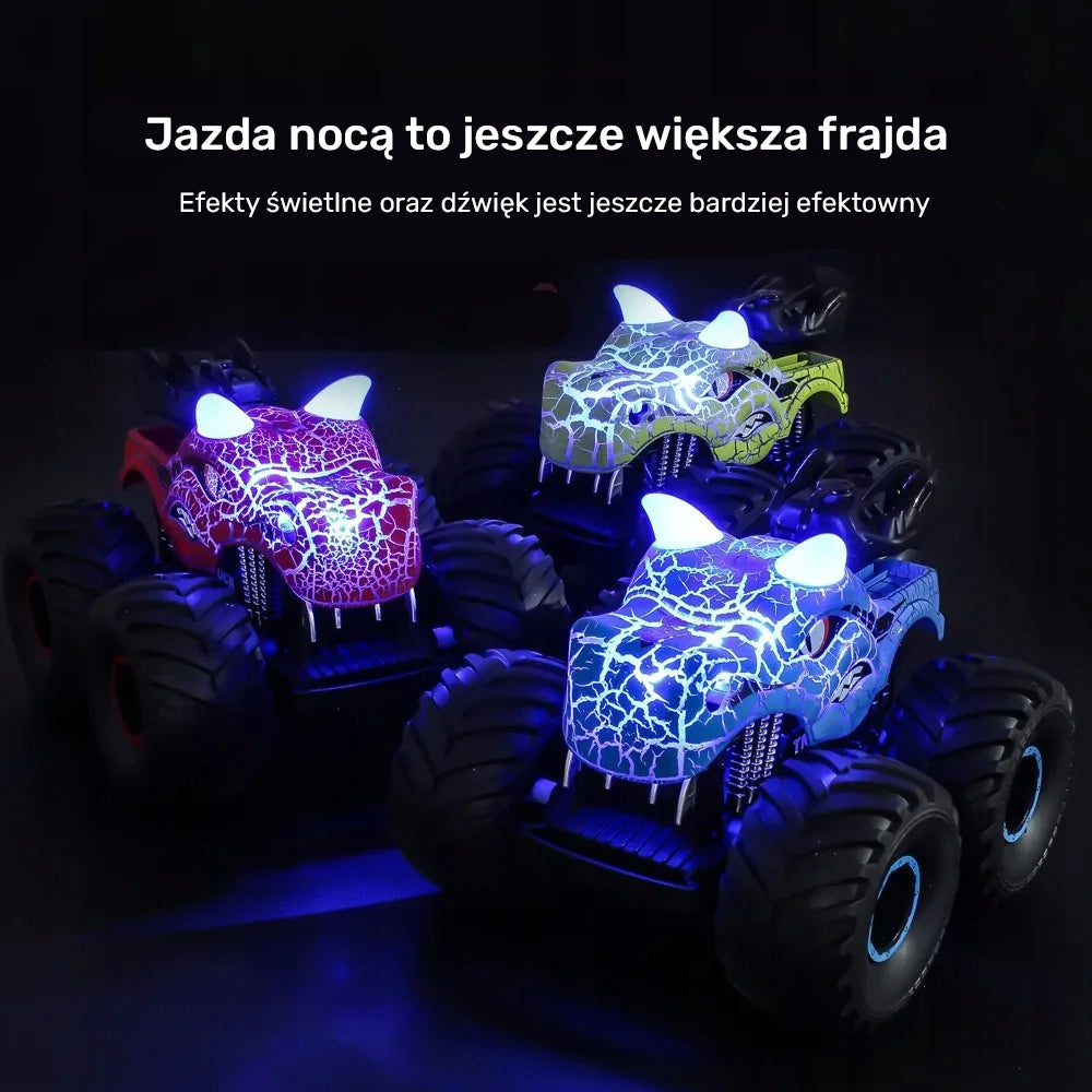 CAR 4X4 DINOSAUR MONSTER TRUCK Remote Controlled STEAM 2,4GHZ LED Packaging status original