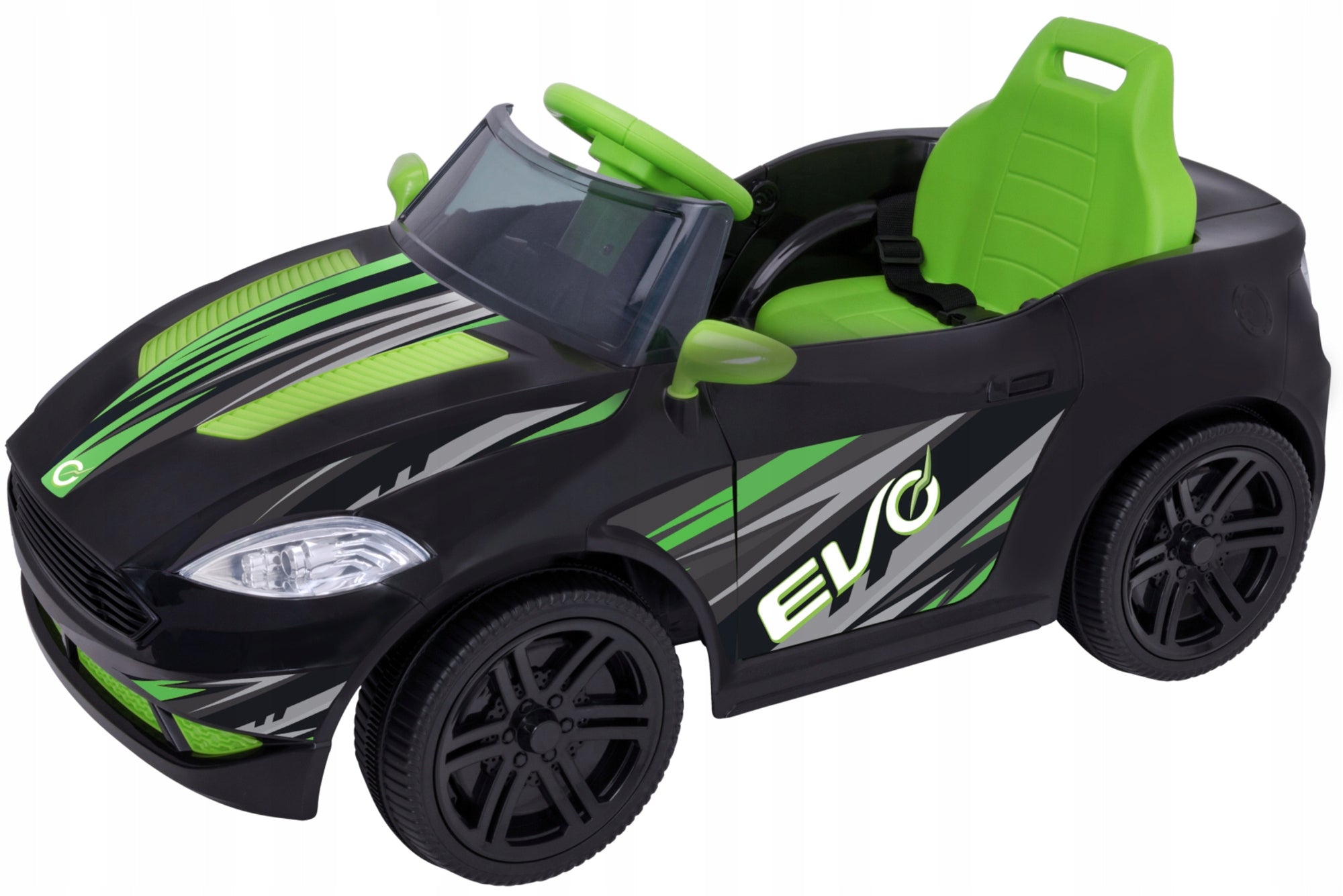 CAR BATTERY CONVERTIBLE CAR FOR CHILDREN LED LIGHTS SOUND Brand Evo