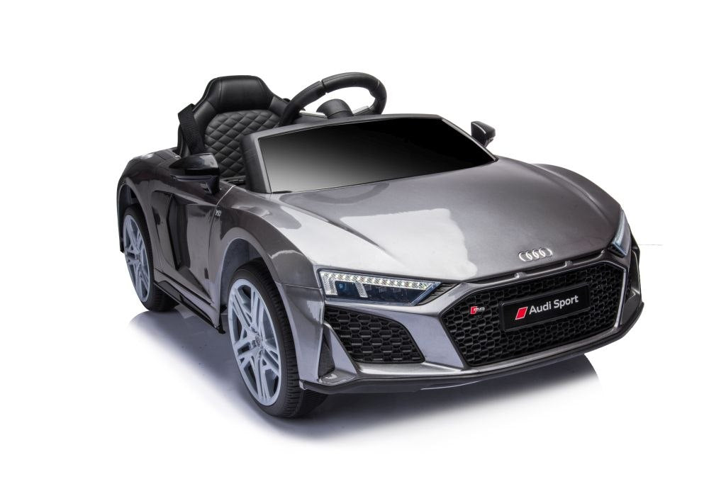 CAR BATTERY FOR CHILD AUDI R8 LIFT A300 REMOTE CONTROL LEATHER EVA LED MP3 Color gray