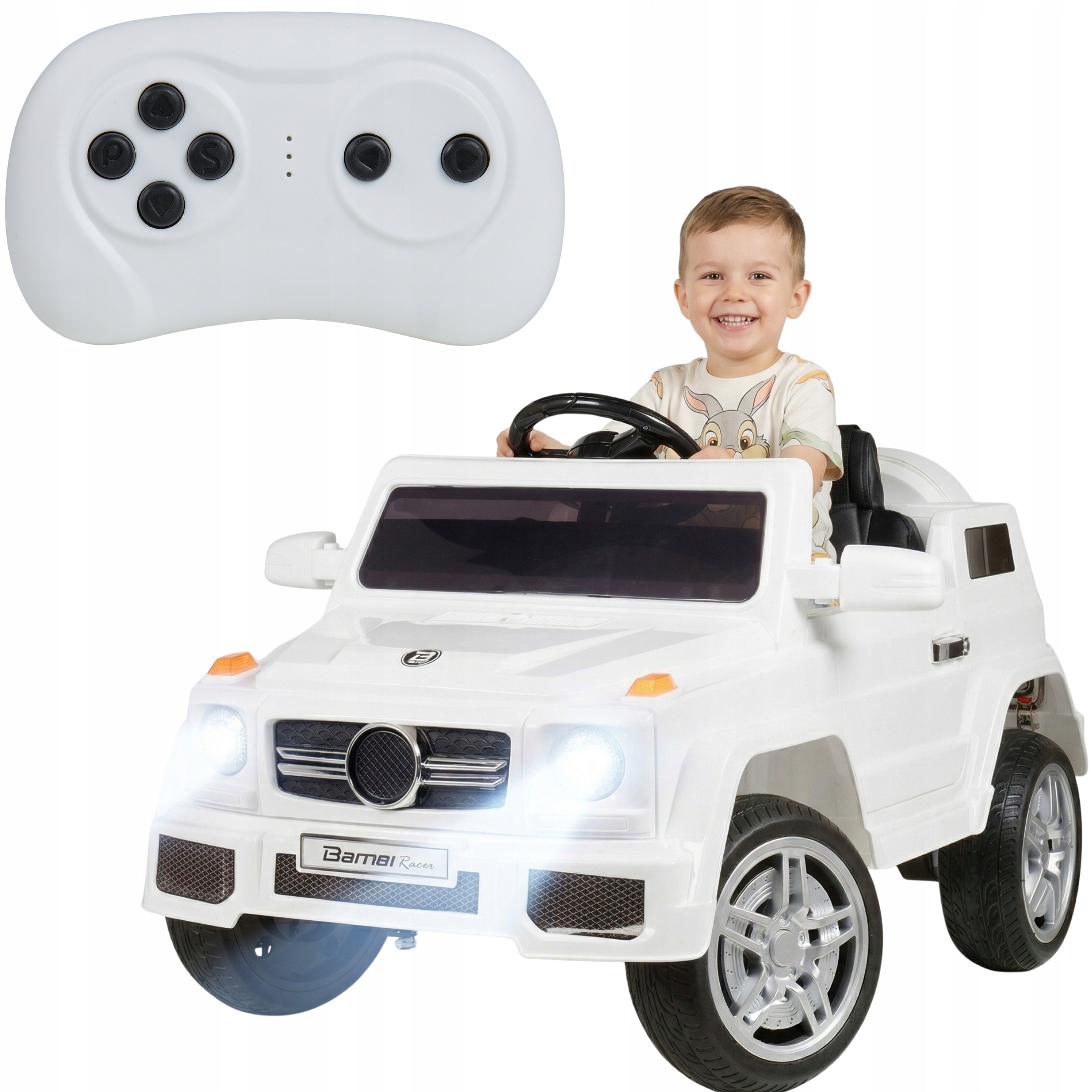 CAR BATTERY HL1058 ELECTRIC MUSIC REMOTE CONTROL WHITE CAR