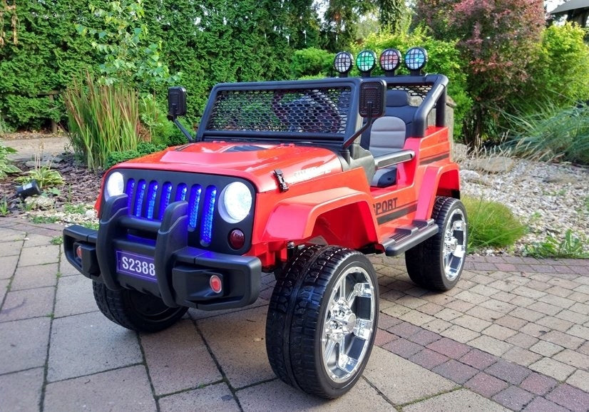 CAR BATTERY OPERATED LARGE JEEP FOR CHILDREN 4x4 180 Watt Leather Soft wheels EAN (GTIN) 5908275995746