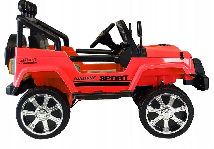 CAR BATTERY OPERATED LARGE JEEP FOR CHILDREN 4x4 180 Watt Leather Soft wheels Manufacturer code 5908275995746