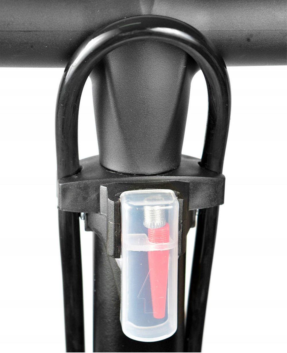 CAR BICYCLE PUMP WITH PRESSURE GAUGE FOR BICYCLE FLOOR MANUAL DUNLOP Model z manometrem stacjonarna