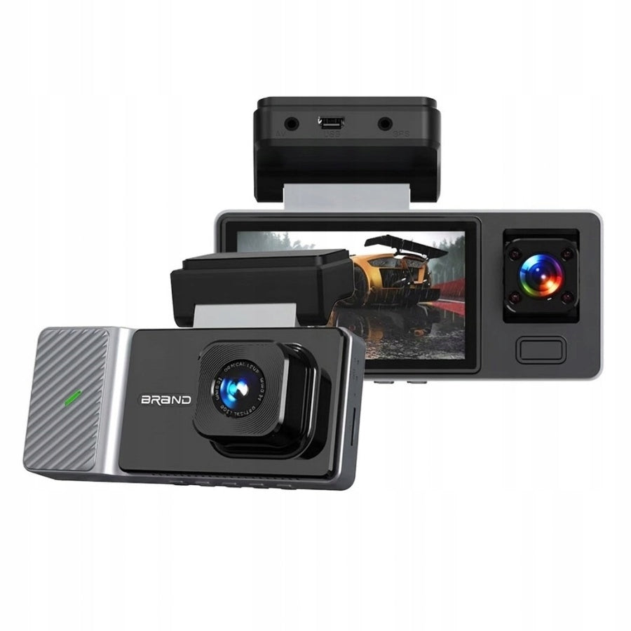CAR CAMERA 3in1 FULL HD WIFI APKA TAXI RECORDER FRONT REAR CENTER