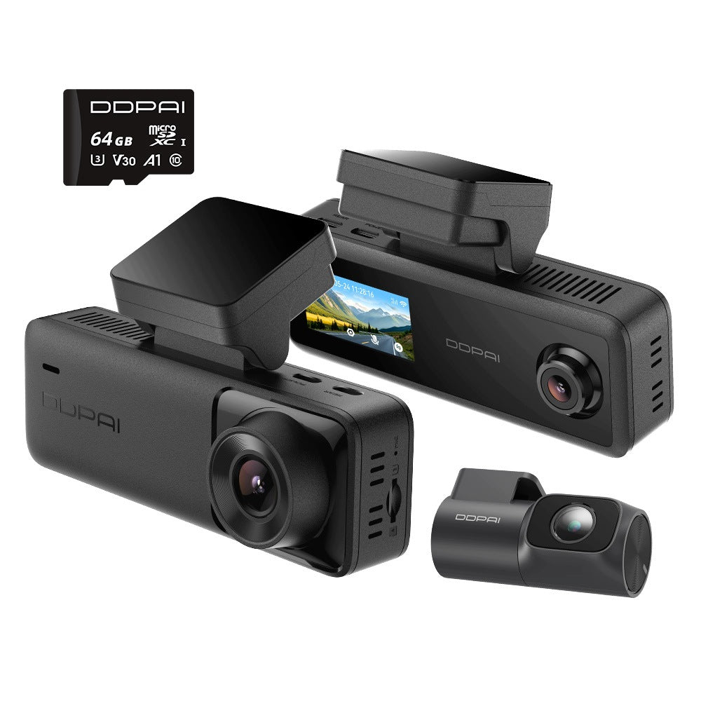 CAR CAMERA DDPAI VIDEO RECORDER N4T Pro 4K FRONT REAR INTERIOR 64GB