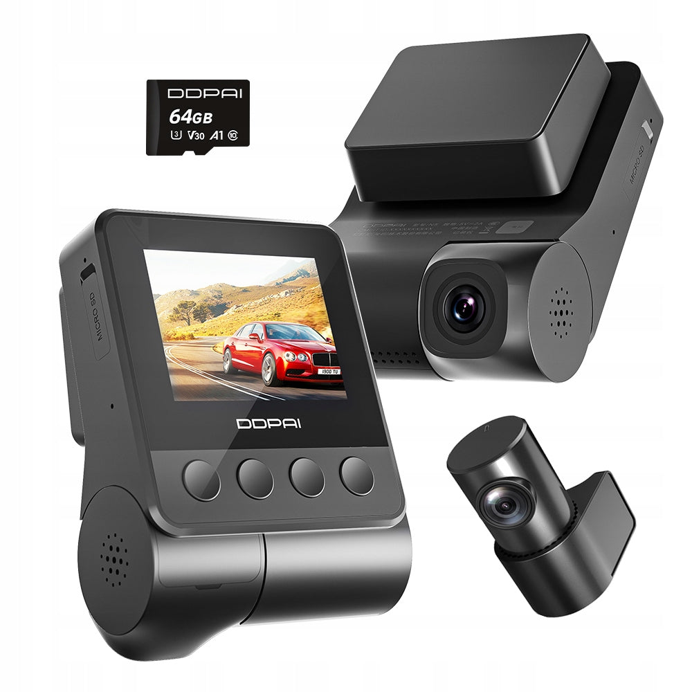 CAR CAMERA DDPAI VIDEO RECORDER Z40 Dual 1944P WIFI 140°+64GB