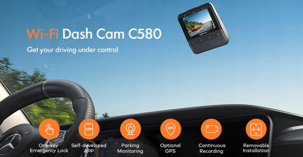 CAR CAMERA VIDEO RECORDER CAMERA GPS RECORDER SONY SENSOR WiFi Brand Apeman