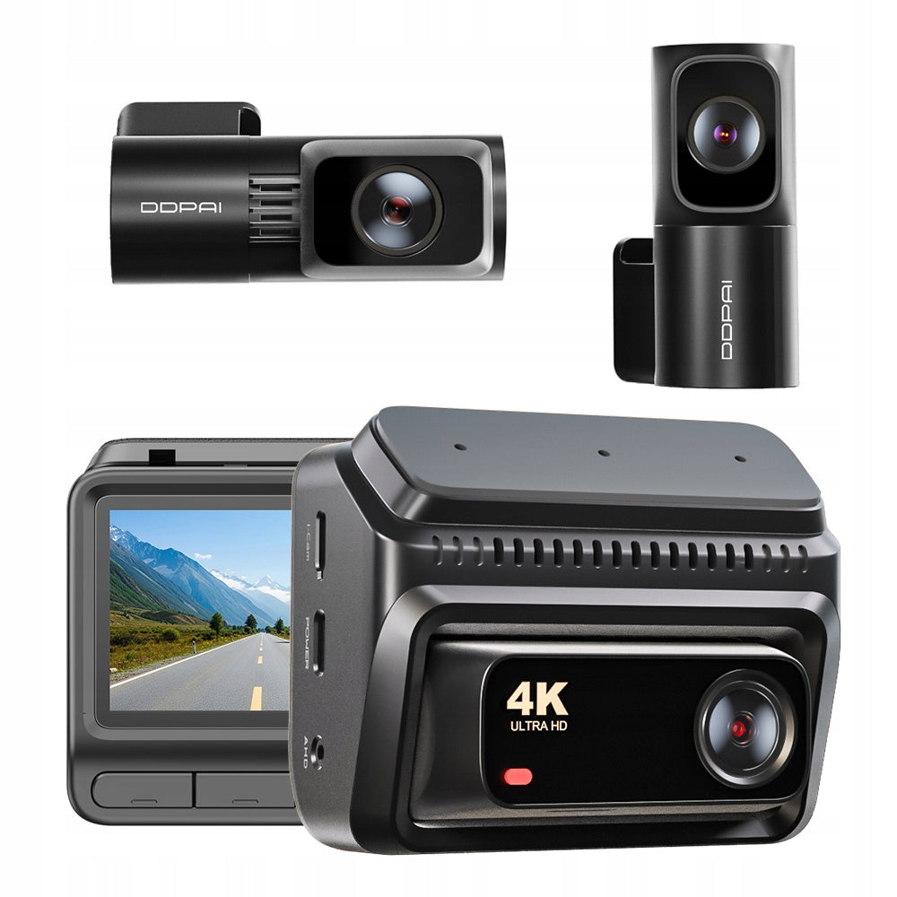 CAR CAMERA VIDEO RECORDER DDPAI Z60T 4K HDR FRONT REAR INTERIOR