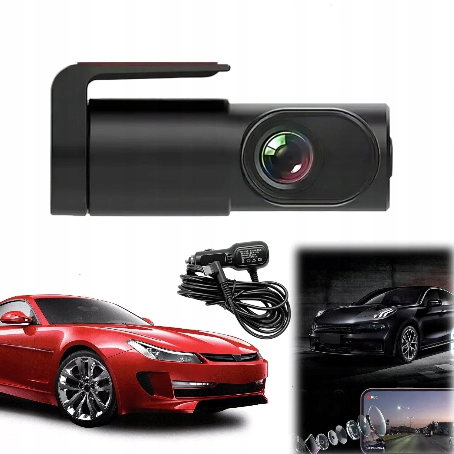 CAR CAMERA WIFI VIDEO RECORDER 140° DRIVING RECORDER CAMERA