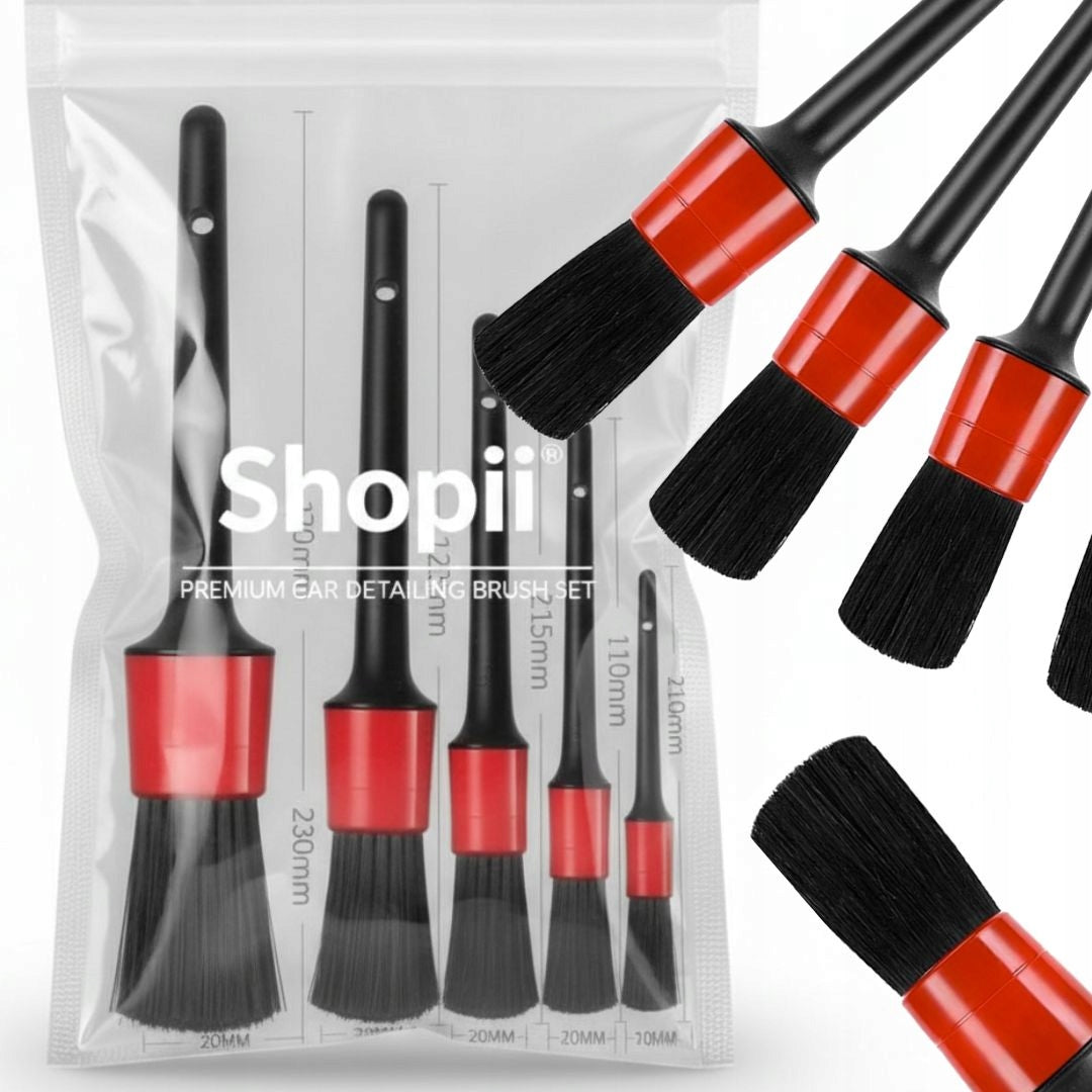 CAR CLEANING BRUSHES DETAILING FOR CAR INTERIOR COCKPIT BRUSHES 5X Packaging status original