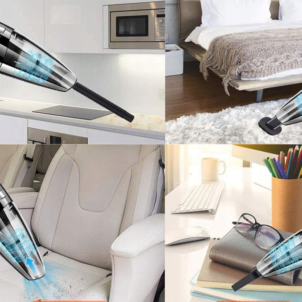 CAR CORDLESS HANDHELD VACUUM CLEANER 120W 6000PA FAST CHARGING Power supply rechargeable battery