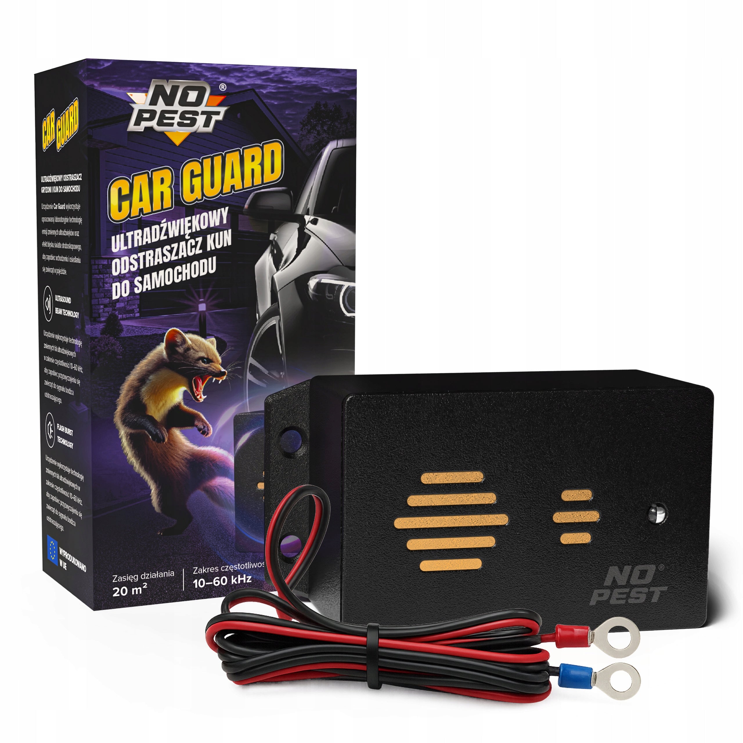 CAR DETERRENT KUN MICE RATS ULTRASONIC CAR GUARD NO PEST EAN (GTIN) 5908271347334