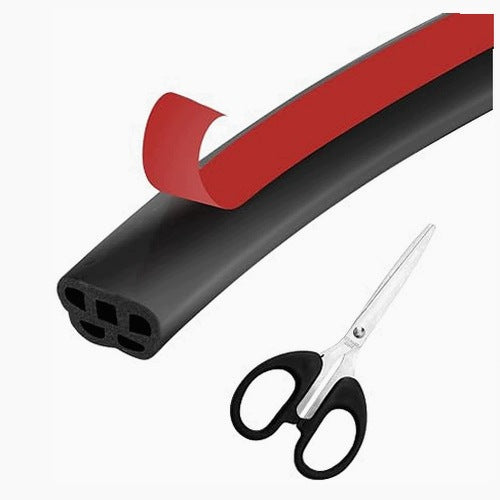 CAR DOOR SEAL RUBBER 5 M FLEXIBLE STEEL SET