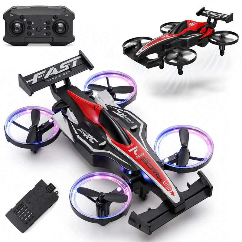 CAR DRONE RC 2IN1 FLYING DRIVING LED PILOT STUNTS 360° USB 14+