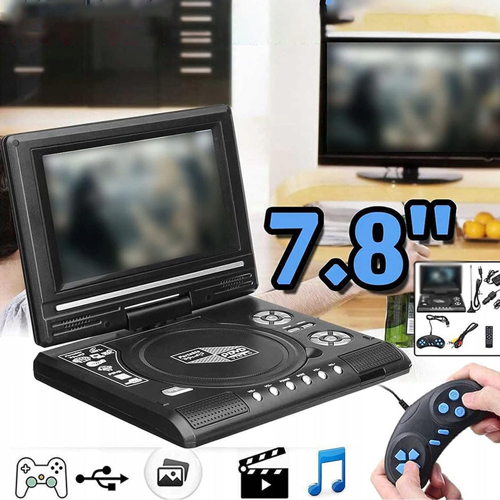 CAR DVD PLAYER PORTABLE RADIO FM ROTATING SCREEN REMOTE CONTROL Model ODTWARZACZ DVD