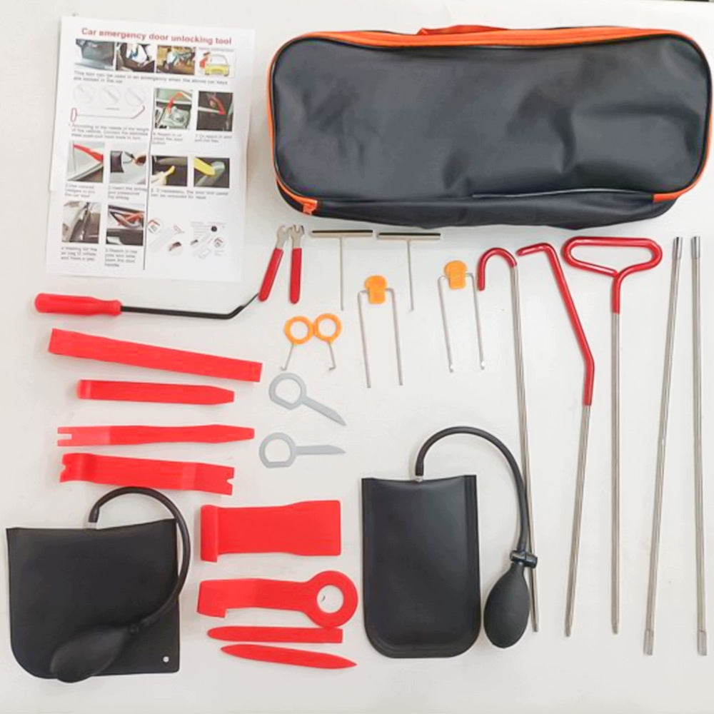 CAR EMERGENCY DOOR OPENER KIT WITH CUSHIONS AND BAG Packaging status original