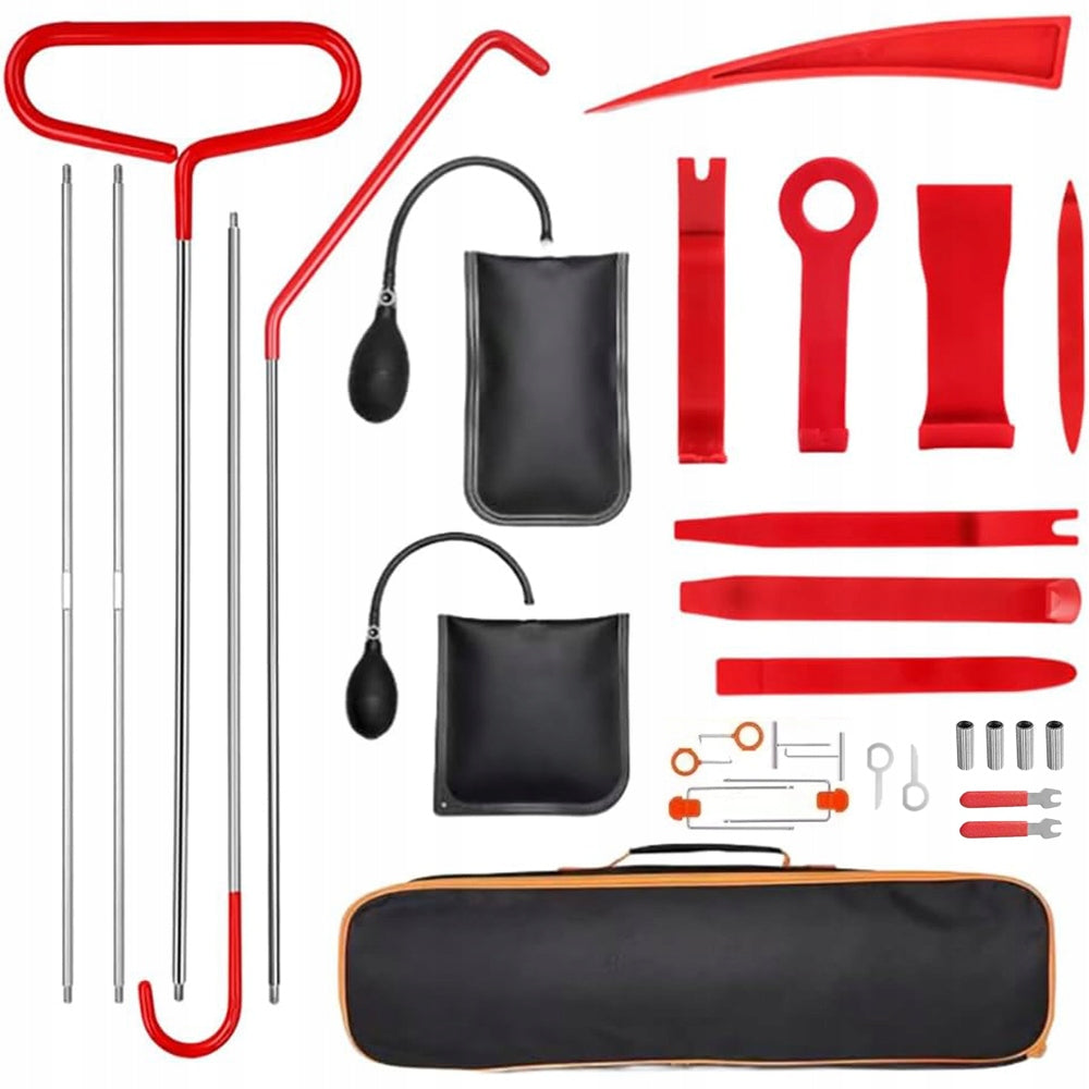 CAR EMERGENCY DOOR OPENER KIT WITH CUSHIONS AND BAG