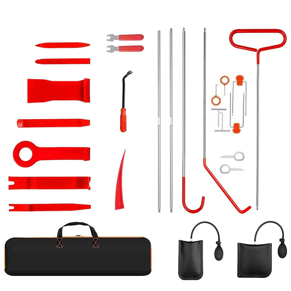 CAR EMERGENCY DOOR OPENER KIT WITH CUSHIONS AND BAG